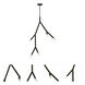 Morgan 5 Light 7.75 inch Matte Black Pendant Ceiling Light