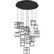 Ferro LED 32 inch Black Chandelier Ceiling Light