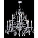 Sculptured Leaf 12 Light 29 inch Silver Chandelier Ceiling Light