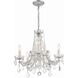 Maria Theresa 5 Light 20 inch Polished Chrome Chandelier Ceiling Light in Clear Hand Cut