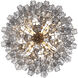 Addis 16 Light 32 inch Aged Brass Chandelier Ceiling Light in Tronchi Glass Smoke