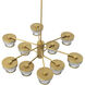Andromeda 10 Light 41.93 inch Antique Brass Pendant Ceiling Light