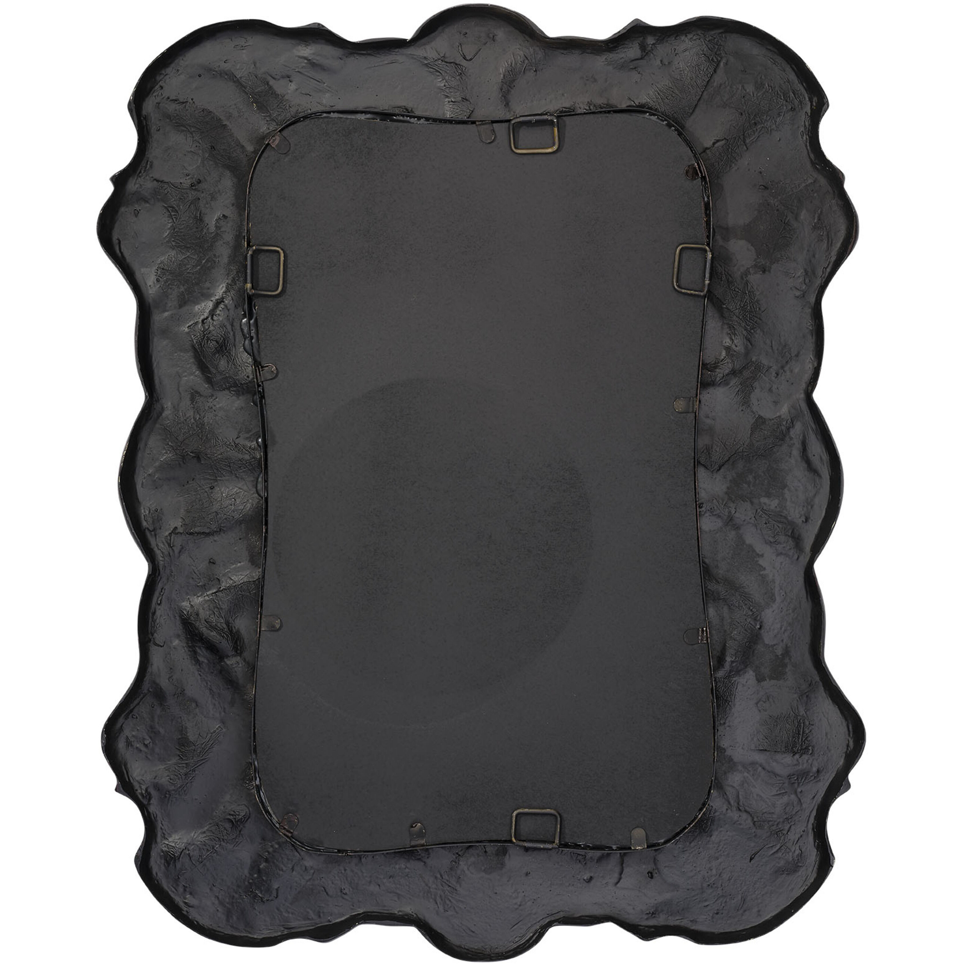 Baroque 36 X 28.5 inch Satin Black Mirror
