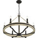 Sonoma 6 Light 26.25 inch Dark Bronze Chandelier Ceiling Light