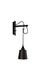 Hooked Wall Light in Graphite / Smoked Bronze