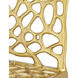 Honeycomb Gold Side Chair, Marjorie Skouras Collection