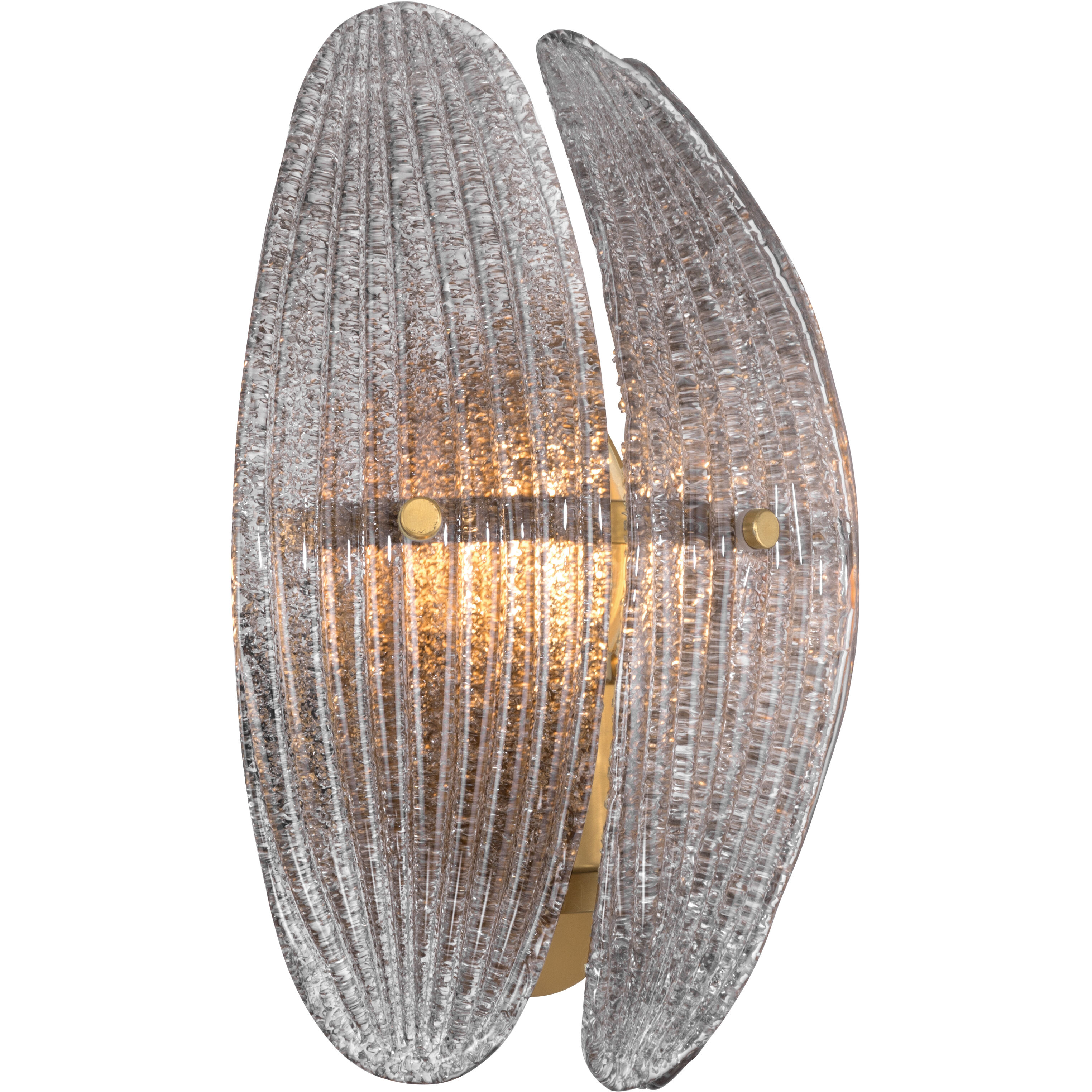 Marclaire 1 Light 9.25 inch Legacy Brass Wall Sconce Wall Light in Grey Textured Handmade Glass