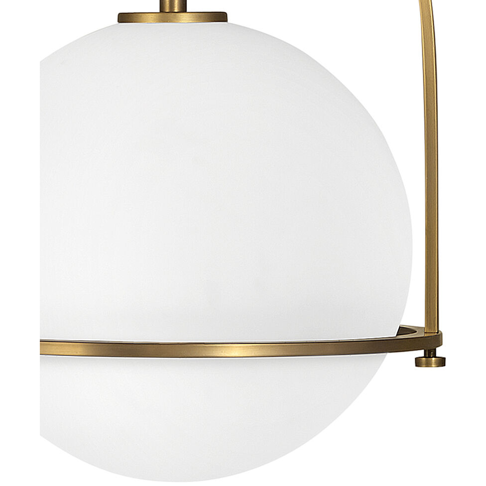 Somerset 1 Light 15.5 inch Heritage Brass Indoor Pendant Ceiling Light