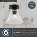 Dalton 1 Light 8 inch Matte Black Flush Mount Ceiling Light