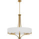 Imperial 6 Light 32 inch Brushed Brass Pendant Ceiling Light