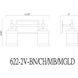 Cadoc 2 Light 15 inch Matte Black Bath Vanity Light Wall Light