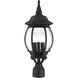 Frontenac 3 Light 21 inch Textured Black Outdoor Post Top Lantern