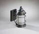 Nautical 1 Light 11 inch Verdi Gris Outdoor Wall Lantern in Clear Glass