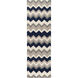 Frontier 96 X 30 inch Navy, Taupe, Charcoal, Ivory Rug