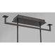 Tribeca LED 44 inch Smoked Iron And Soft Brass Island Light Ceiling Light