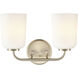 Laphia 2 Light 14 inch Modern Gold Bathroom Vanity Light Wall Light
