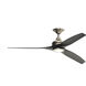 Spitfire 1 Light Brushed Nickel Fan Light Kit