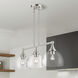 Glendon 3 Light 30 inch Brushed Nickel Linear Chandelier Ceiling Light