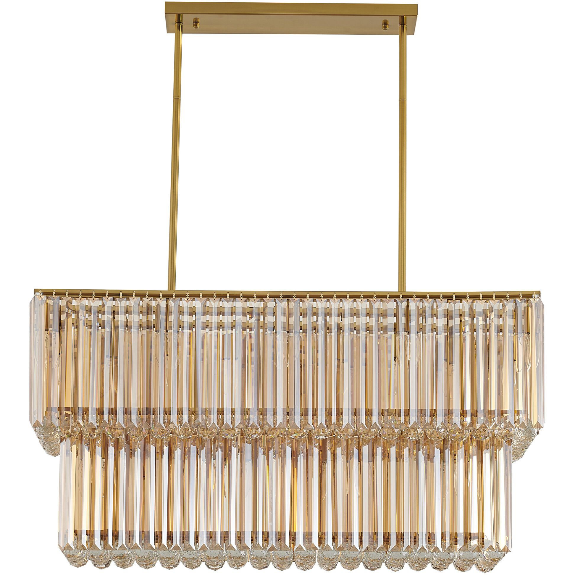 Canada 14 Light 12 inch Satin Brass Chandelier Ceiling Light