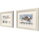Winter Homestead Red and Multi and Blue and Green Framed Art, Propac