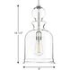 Staunton 1 Light 9 inch Brushed Nickel Pendant Ceiling Light, Design Series