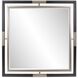Fitzgerald 48 X 48 inch Black and Brass Mirror, Large