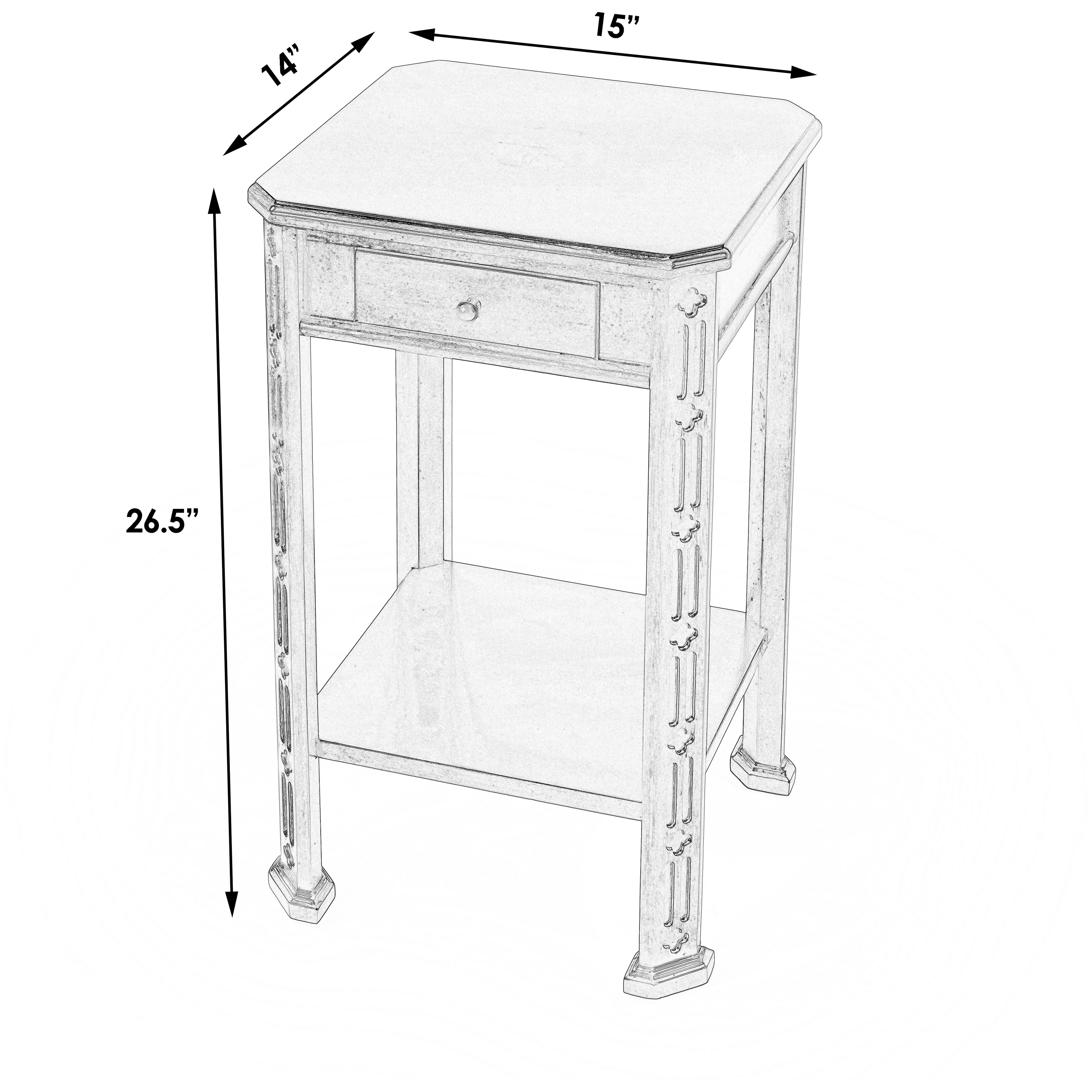 Moyer  27 X 15 inch Plantation accent Table