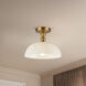 Alora Mood Paisley 1 Light 11.88 inch Brushed Gold Semi-Flush Mount Ceiling Light