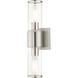 Quincy 2 Light 16 inch Brushed Nickel Vanity Sconce Wall Light