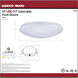 Cloud LED 19 inch White Flush Mount Ceiling Light
