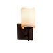 CandleAria LED 4.5 inch Matte Black Wall Sconce Wall Light in 700 Lm LED, Cream (CandleAria), Cylinder with Melted Rim