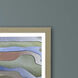 Abstract Multi and Green and Blue and Gray Framed Art