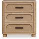 Scottie Natural Oak and Dark Bronze 3 Drawer Chest