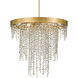 Winham 6 Light 24 inch Antique Gold Chandelier Ceiling Light