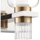 Amelia LED 6.25 inch Polished Nickel and Champagne Gold Vanity Light Wall Light