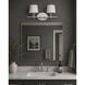 Rondo 2 Light 16.75 inch Polished Nickel Bath Vanity Wall Light