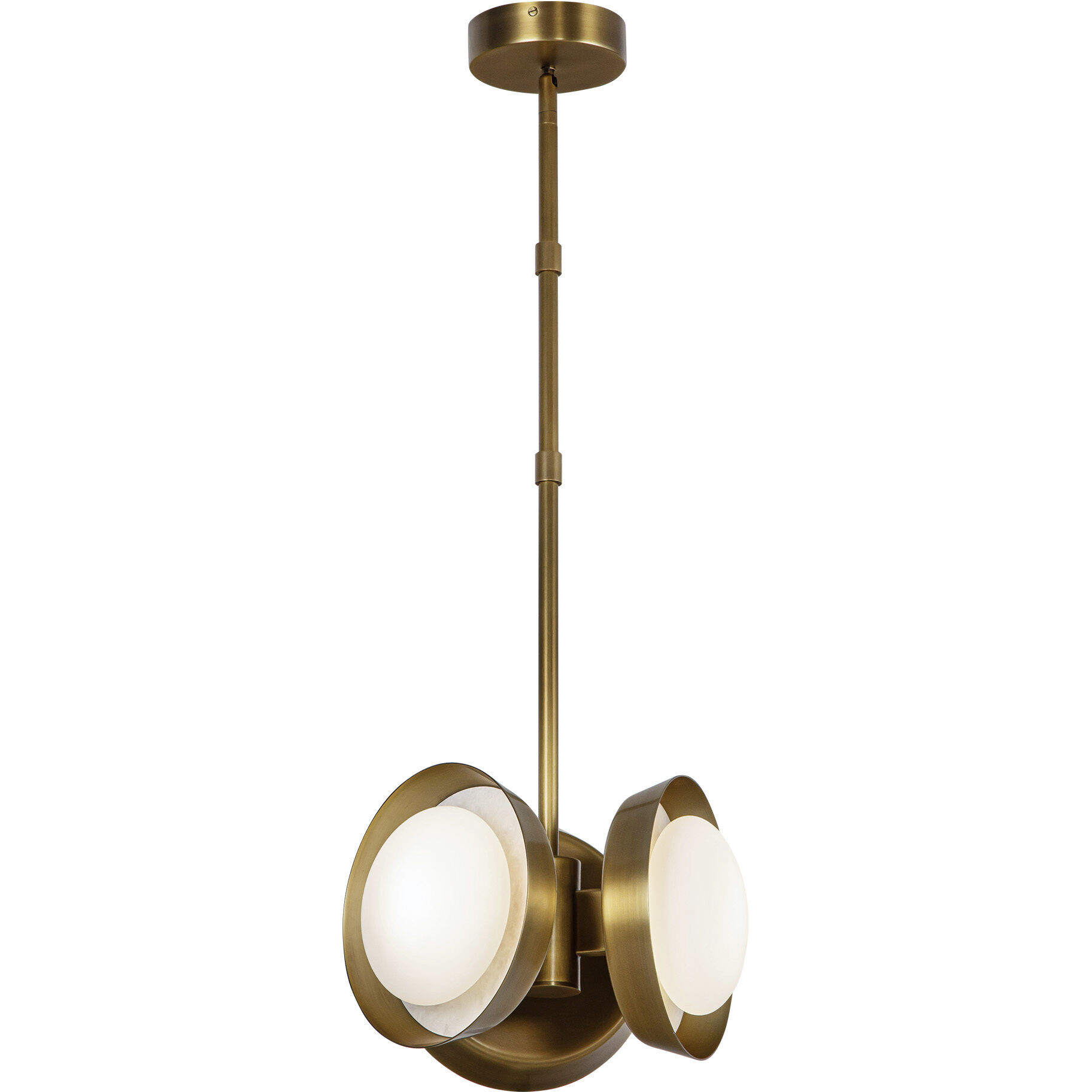 Alonso Pendant Ceiling Light in Vintage Brass