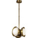 Alonso LED 12.63 inch Vintage Brass Pendant Ceiling Light