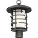 Lansing 1 Light 17 inch Textured Black Outdoor Post Lantern