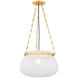 Granby 1 Light 17 inch Aged Brass Pendant Ceiling Light
