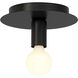 Union 1 Light 6 inch Matte Black Wall Sconce Wall Light
