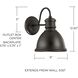 Outdoor 1 Light 13 inch Old Bronze Outdoor Wall Lantern