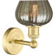 Fenton Sconce Wall Light in Satin Gold, Mercury