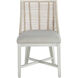 Hamlet White Rattan / White Leather / Vienna Custard / Sesame White Dining Chair