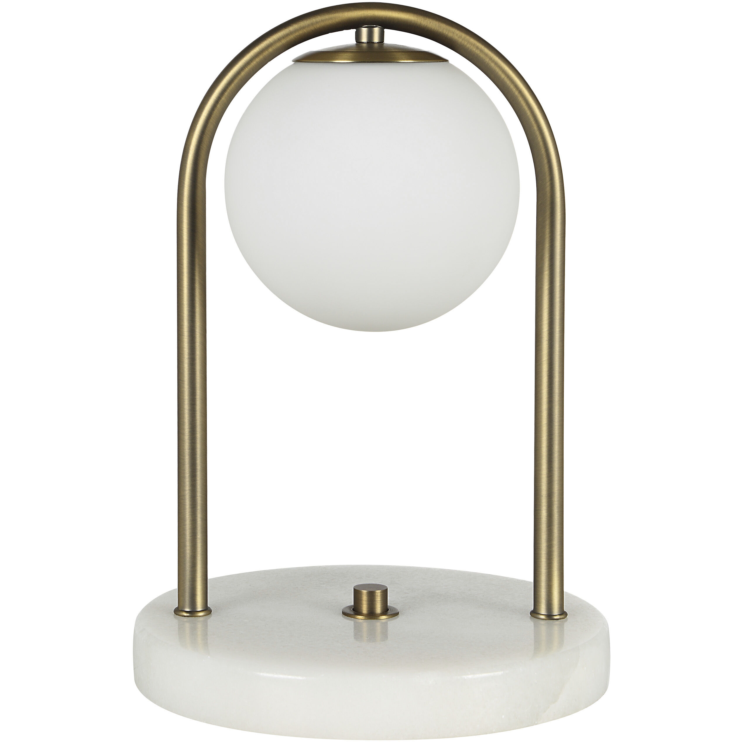 Barca 11.75 inch Dark Antique Brushed Brass Table Lamp Portable Light