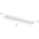 6U Series LED 120 LED Integrated 22 inch Textured White LED Under Cabinet