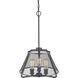 Iuka 3 Light 16 inch Bronze Pendant Ceiling Light in Bronze Steel
