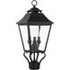 Sean Lavin Galena 3 Light 23.25 inch Textured Black Outdoor Post Lantern