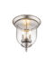 Legacy 3 Light 12 inch Brushed Nickel Flush Mount Ceiling Light