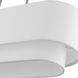 Manorwood 3 Light 30 inch Brushed Nickel Linear Chandelier Ceiling Light